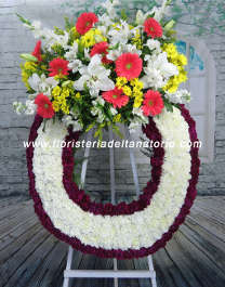 Flores para Tanatorio: Corona Especial Multifloral